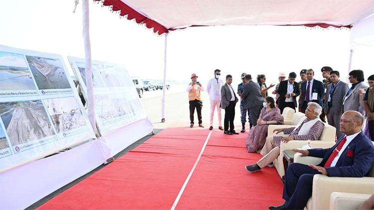 CA visits two sites of under-construction Airport in Cox's Bazar
