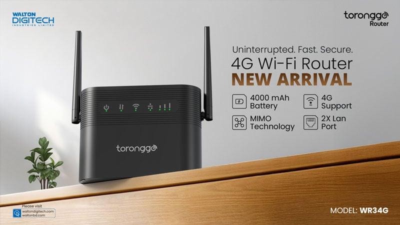 Walton launches 4G SIM-supported rechargeable router