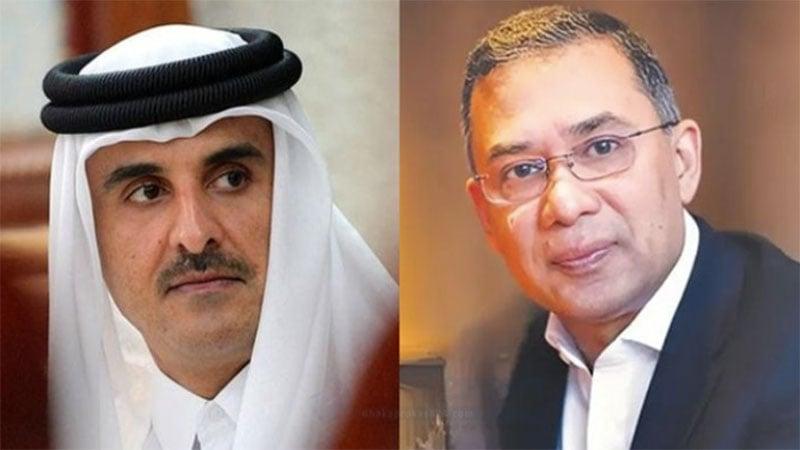 Tarique thanks Qatar Emir for support in transporting Khaleda