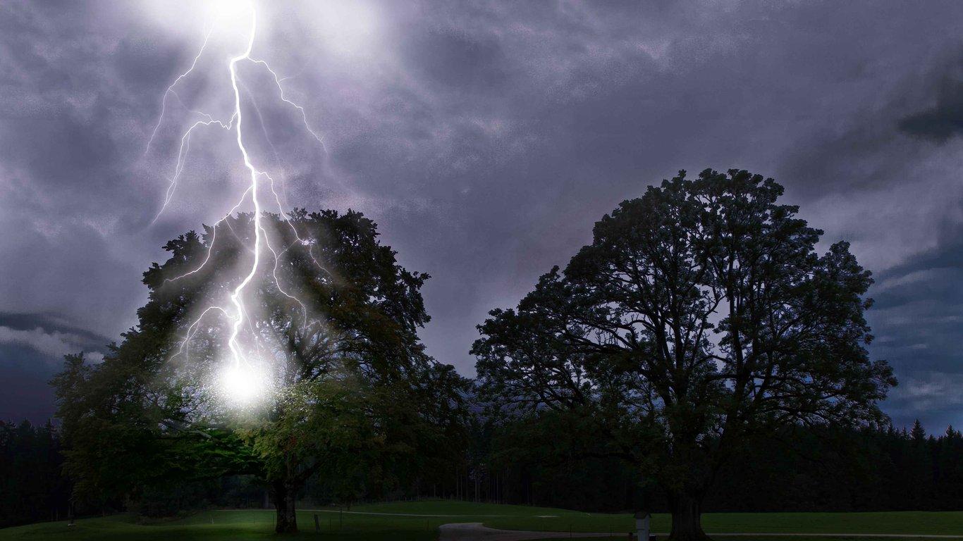 lightning strikes