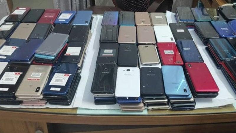 Large consignment of mobile phones seized at Shah Amanat airport