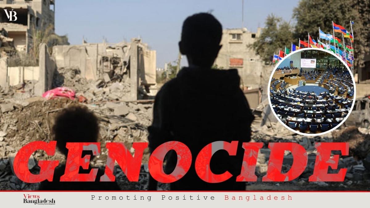 Why are the international conventions silent on genocide?