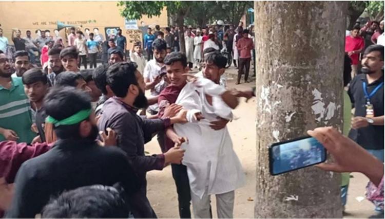 NCP rally: Activists lock horn in presence of Sarjis